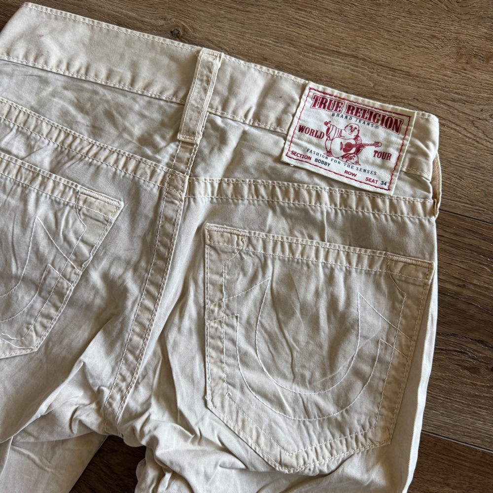 True Religion Men’s Jeans Bobby Tan Cargo Pants Size 28